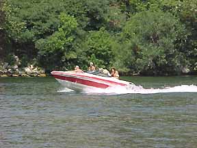 Boating on Lake Austin